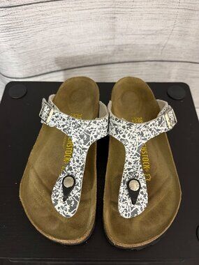Birkenstock Speckled Gizeh Sandals Size 38